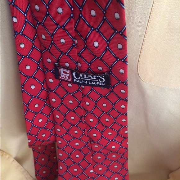 Ralph Lauren red silk tie - Picture 3 of 4
